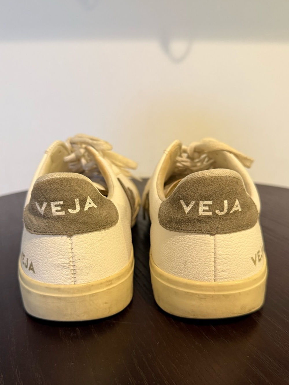 Veja Women’s Campo Chromefree Low-Top Sneaker in white/kaki - Picture 6 of 15